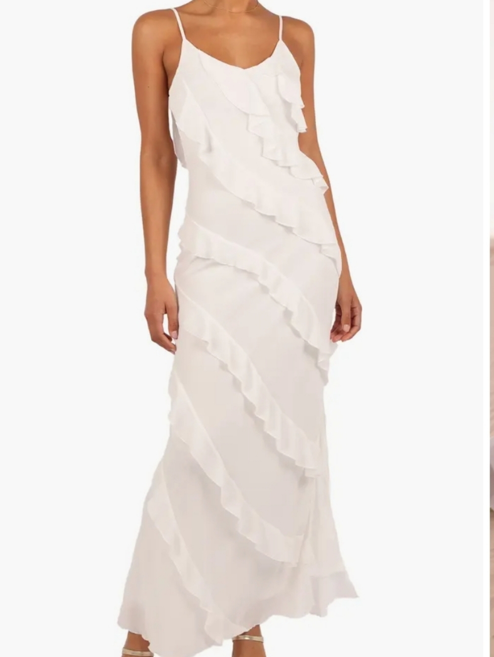 Petal & Pup Ruffle Maxi Dress